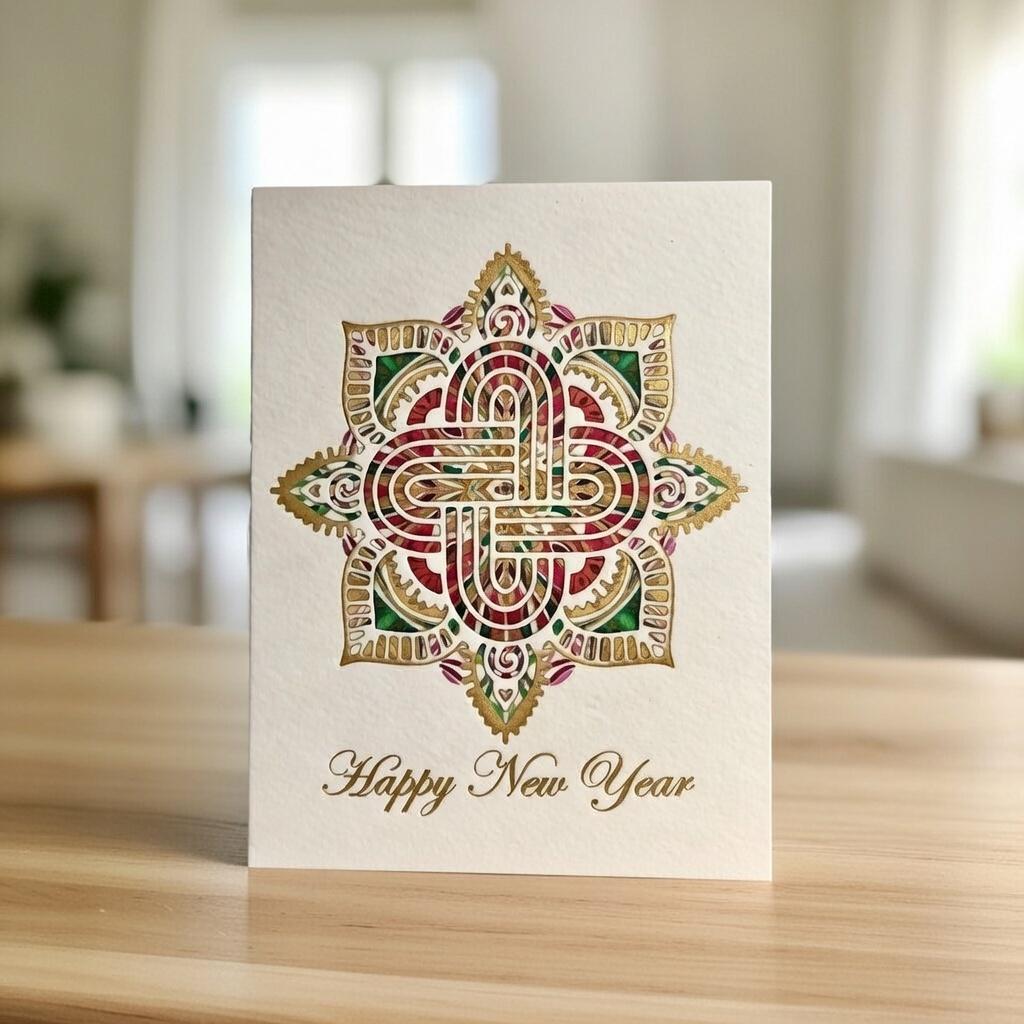 Hollow Flower Metal Cutting Die, Floral Stencil for Cards