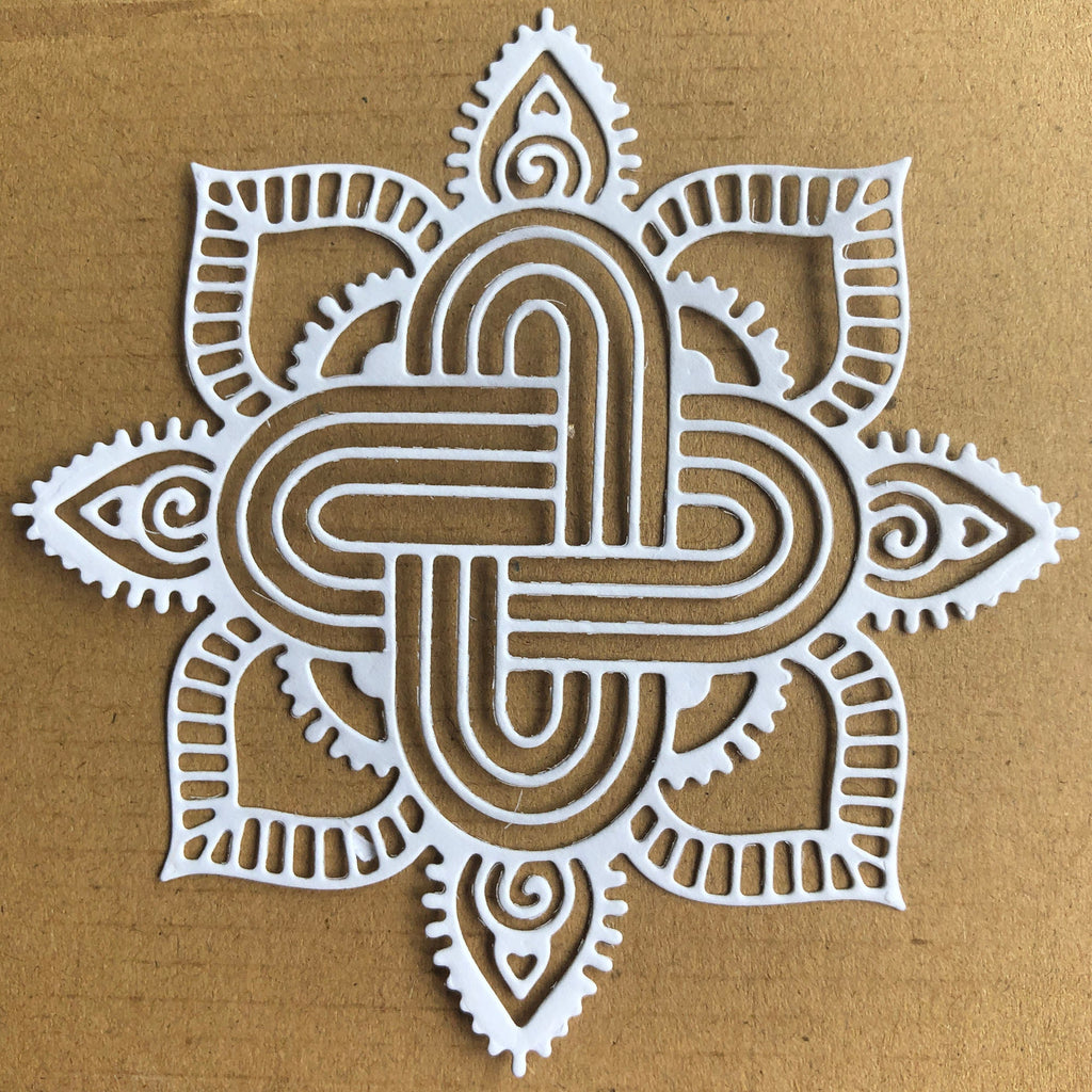 Hollow Flower Metal Cutting Die, Floral Stencil for Cards