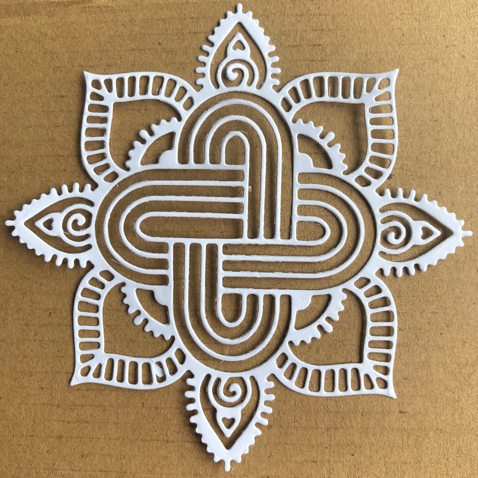 Hollow Flower Metal Cutting Die, Floral Stencil for Cards