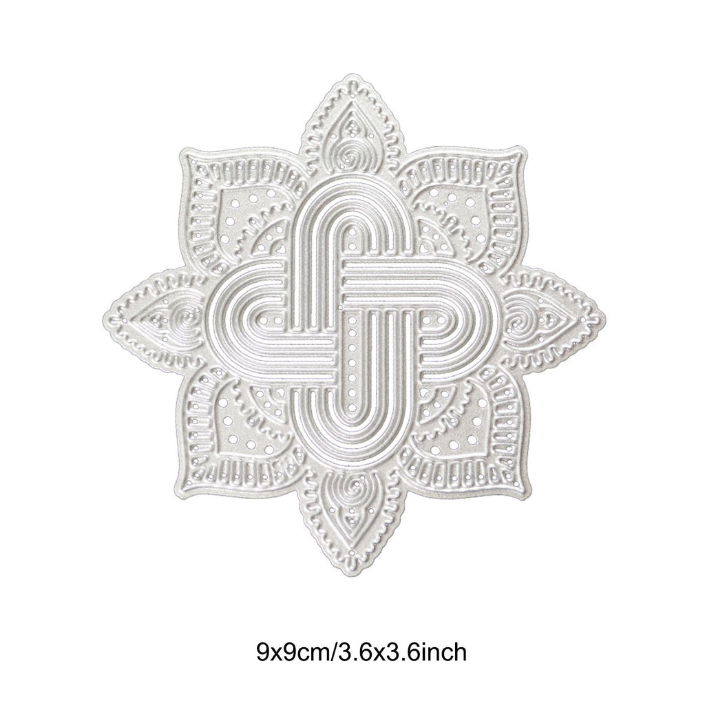 Hollow Flower Metal Cutting Die, Floral Stencil for Cards