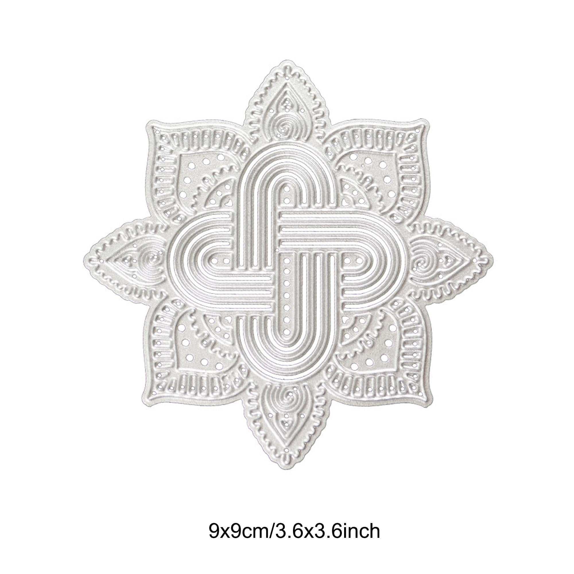 Hollow Flower Metal Cutting Die, Floral Stencil for Cards