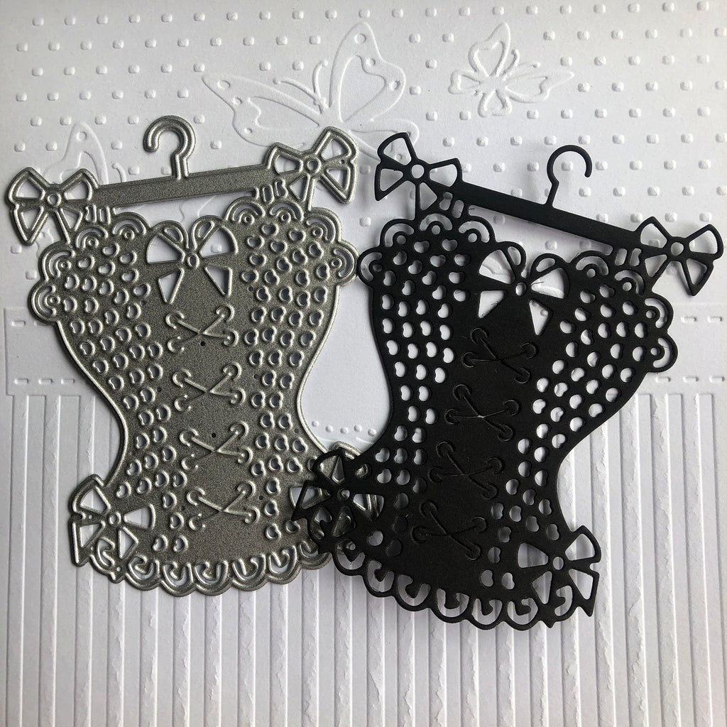 Corset Metal Cutting Die, Dress Form Stencil for Scrapbook Cards
