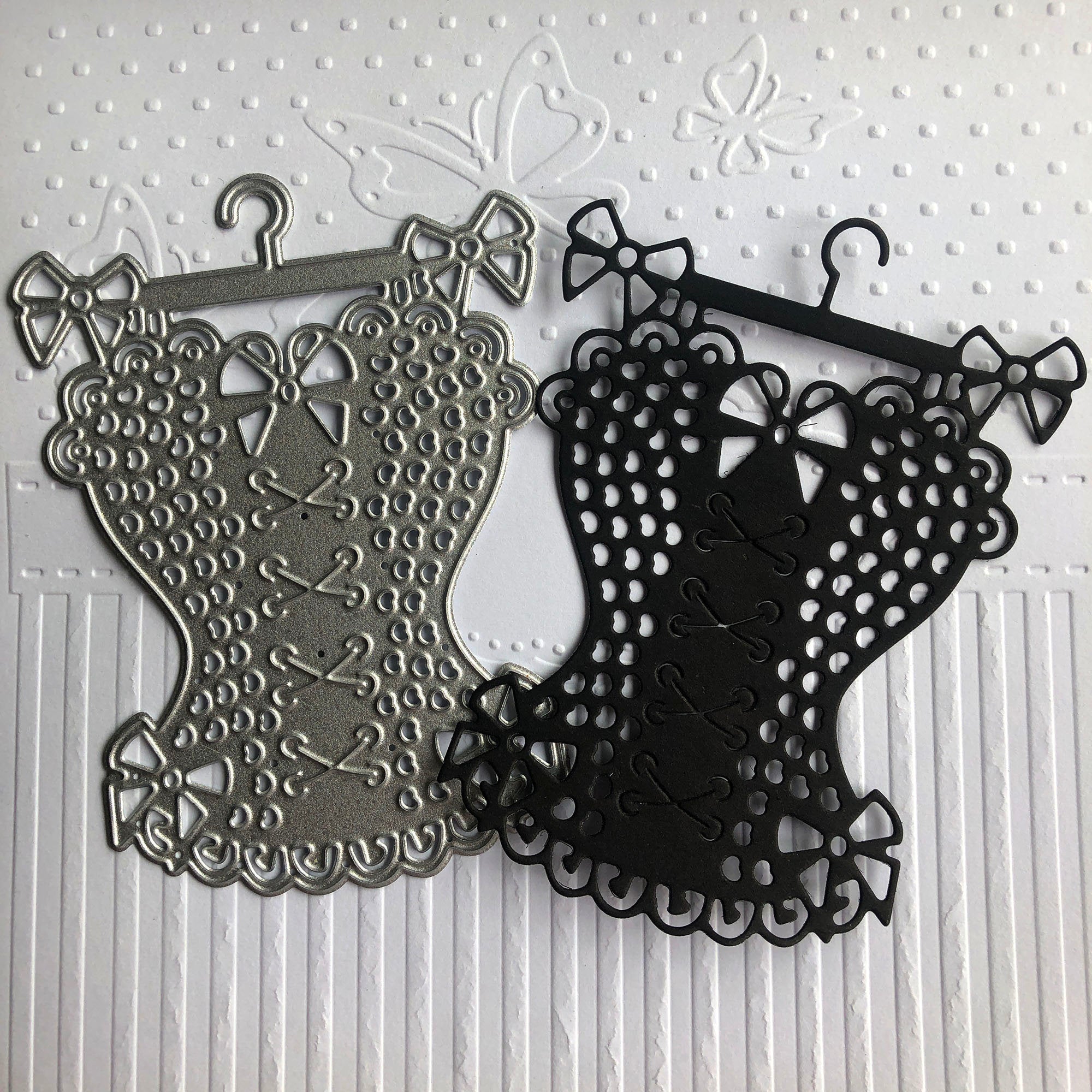 Corset Metal Cutting Die, Dress Form Stencil for Scrapbook Cards