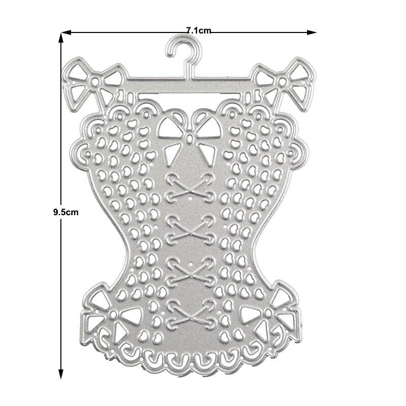 Corset Metal Cutting Die, Dress Form Stencil for Scrapbook Cards