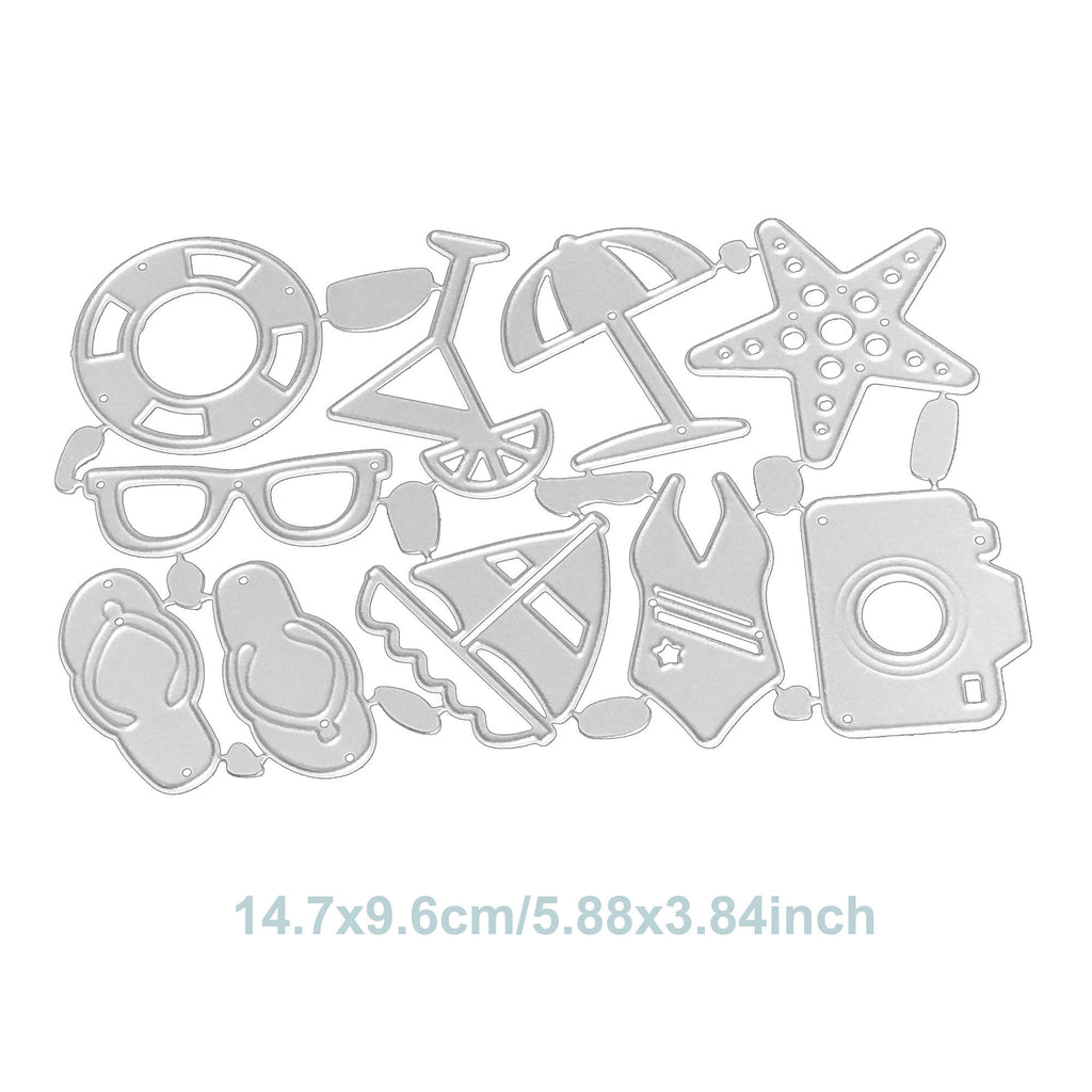 Summer Metal Die Cut Set | Scrapbooking Card Making Stencil