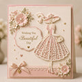Graceful Lady Metal Die Cut | Scrapbooking Card Making