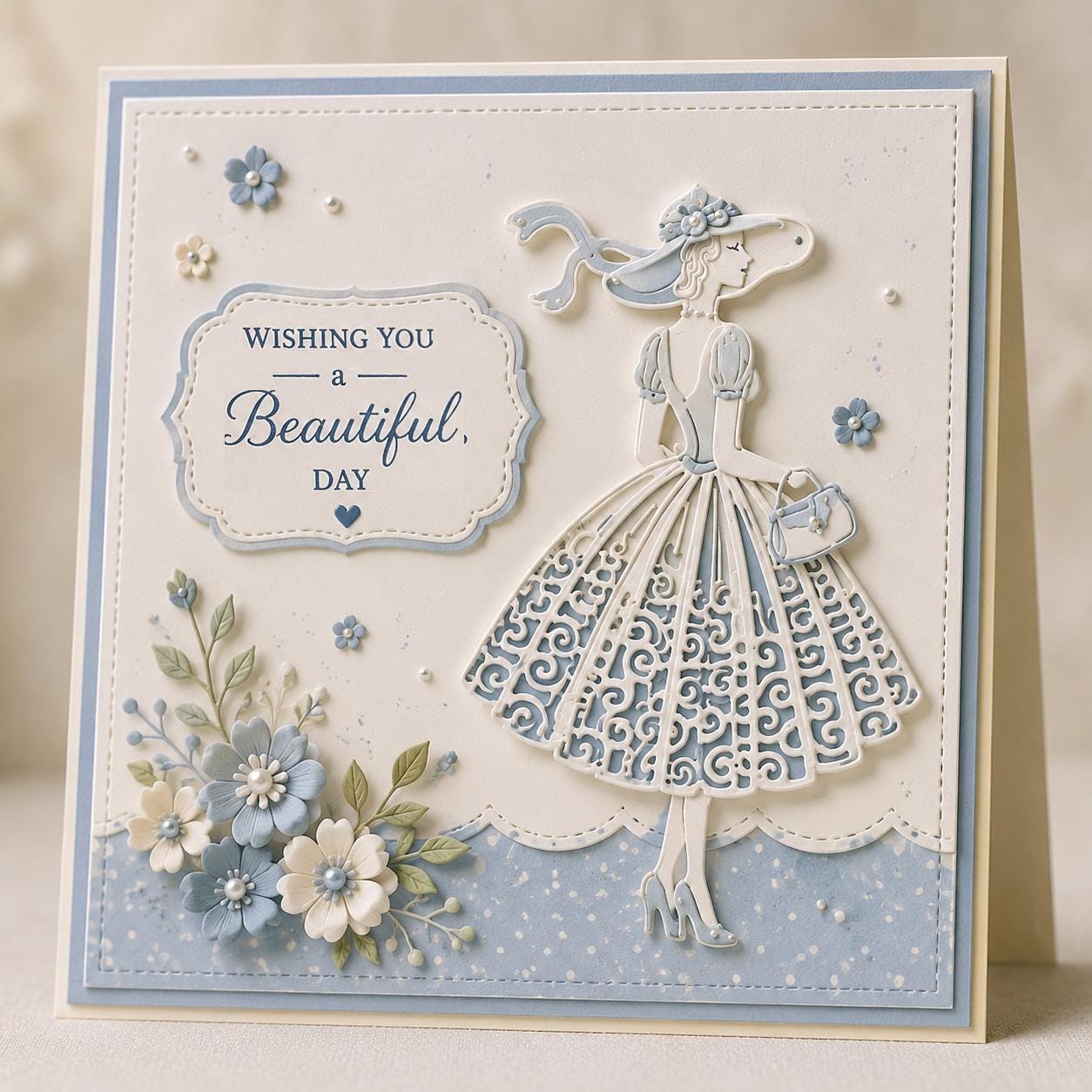 Graceful Lady Metal Die Cut | Scrapbooking Card Making