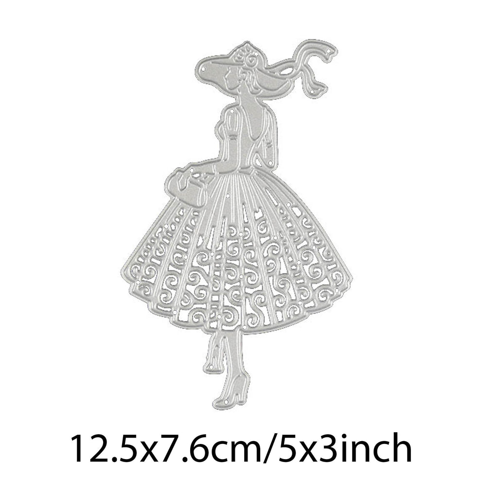 Graceful Lady Metal Die Cut | Scrapbooking Card Making