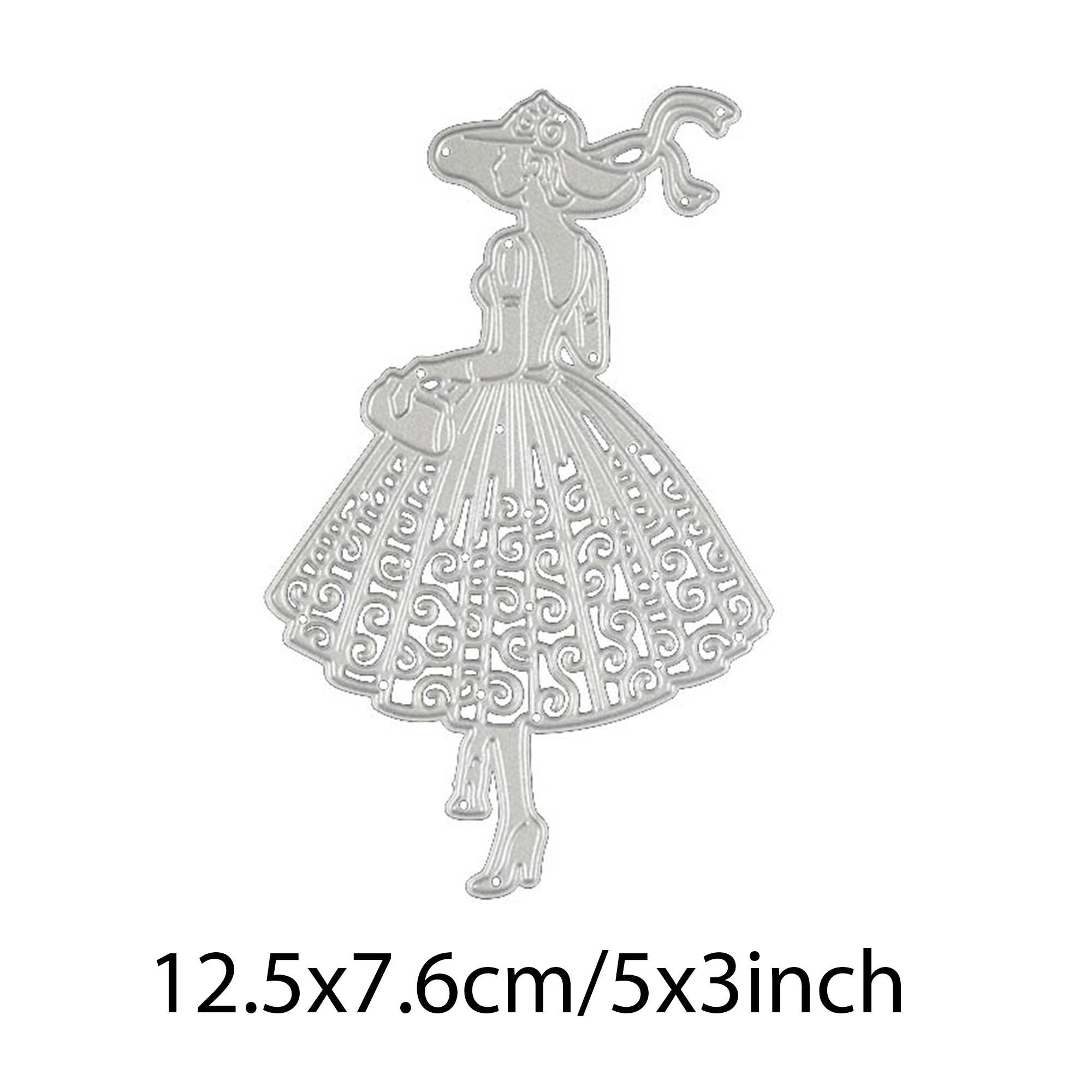 Graceful Lady Metal Die Cut | Scrapbooking Card Making