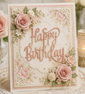 Happy Birthday Metal Cutting Die for Cards and Party Crafts