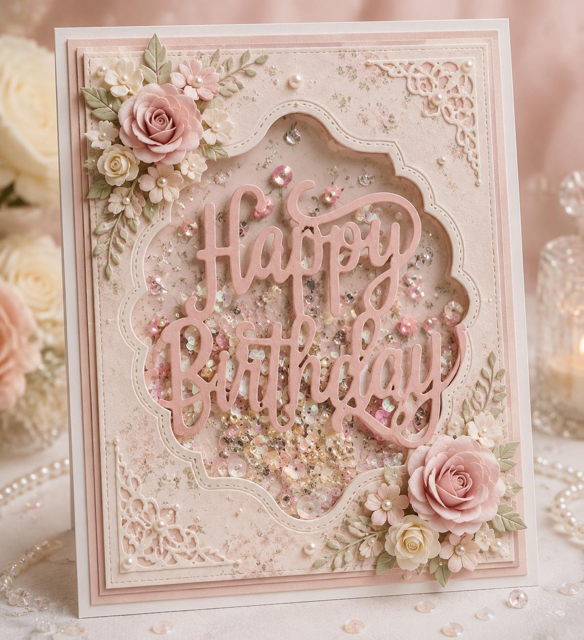 Happy Birthday Metal Cutting Die for Cards and Party Crafts