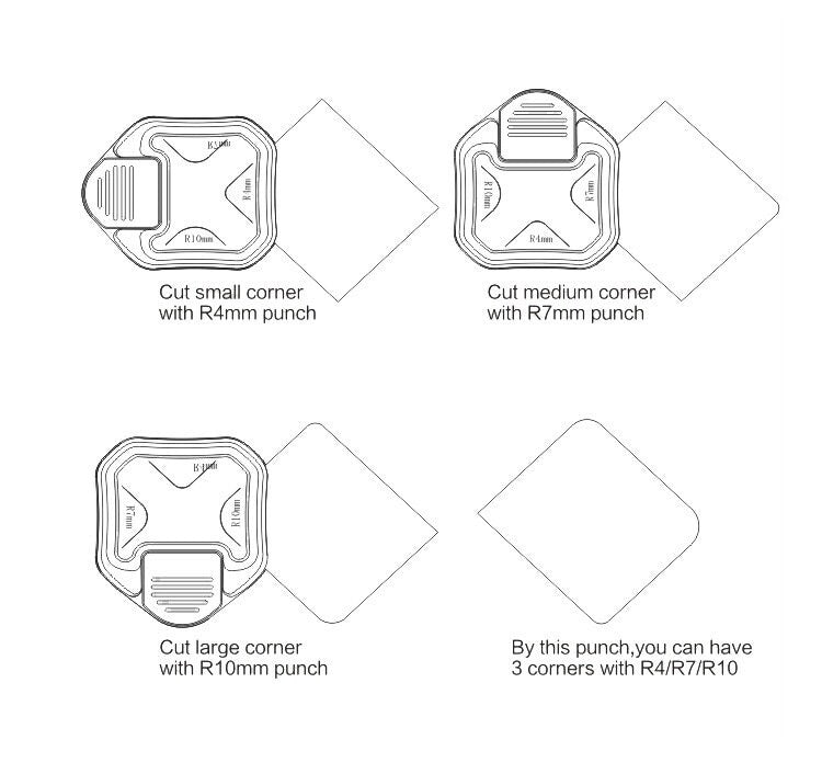 3-in-1 Corner Paper Punch, DIY Card Making, Scrapbooking