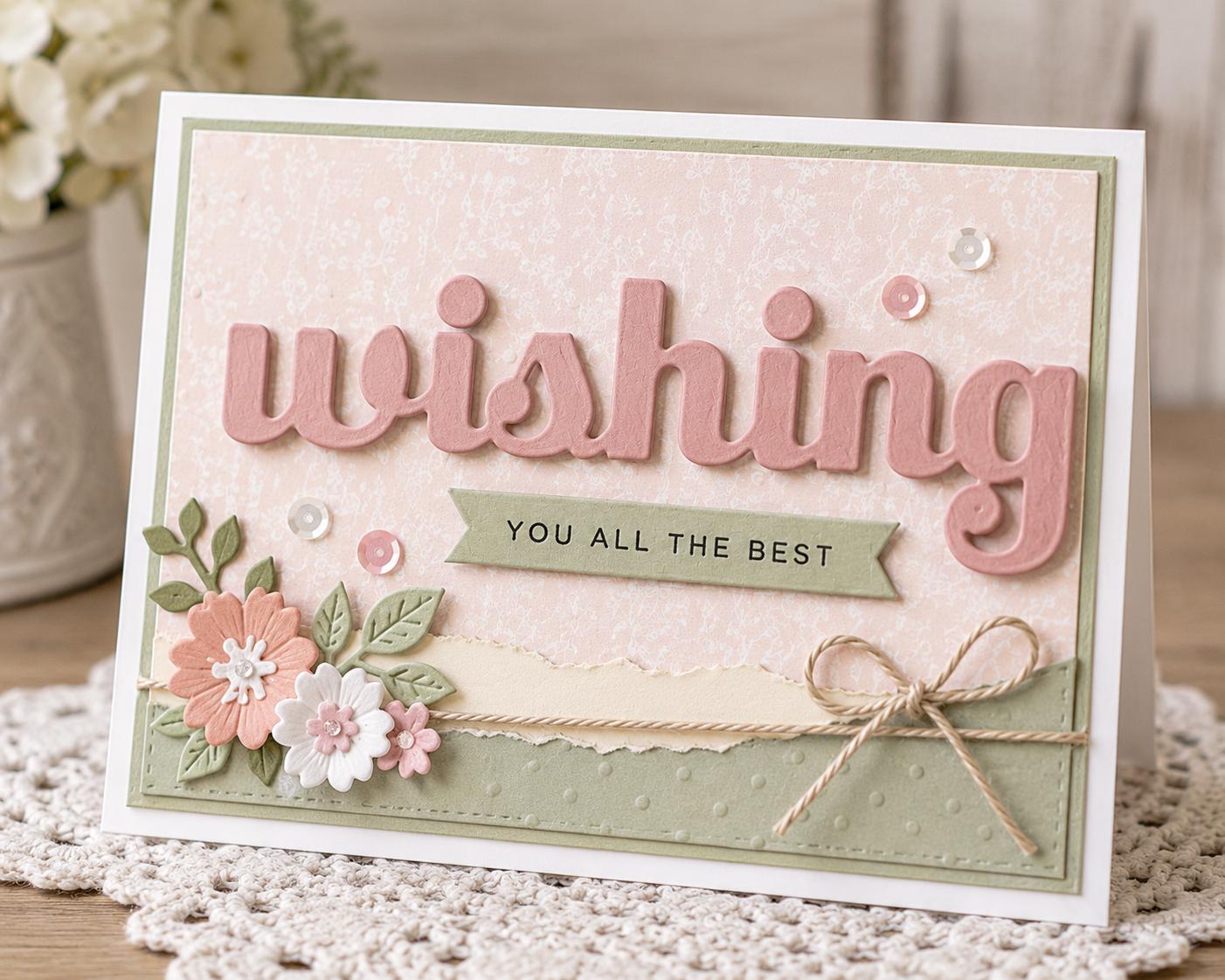 Wishing Shadow Metal Die Cut, DIY Scrapbooking Stencil