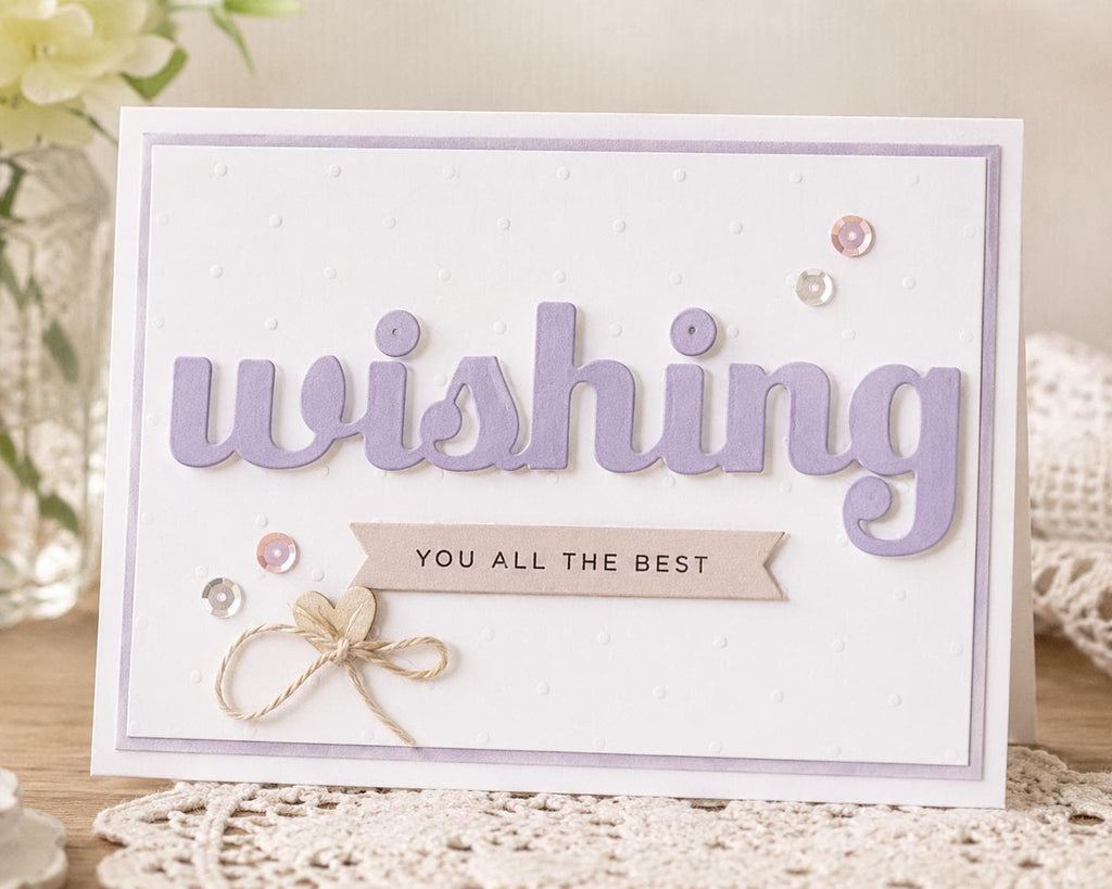 Wishing Shadow Metal Die Cut, DIY Scrapbooking Stencil
