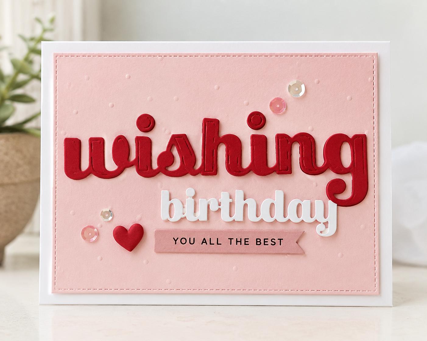 Wishing Shadow Metal Die Cut, DIY Scrapbooking Stencil