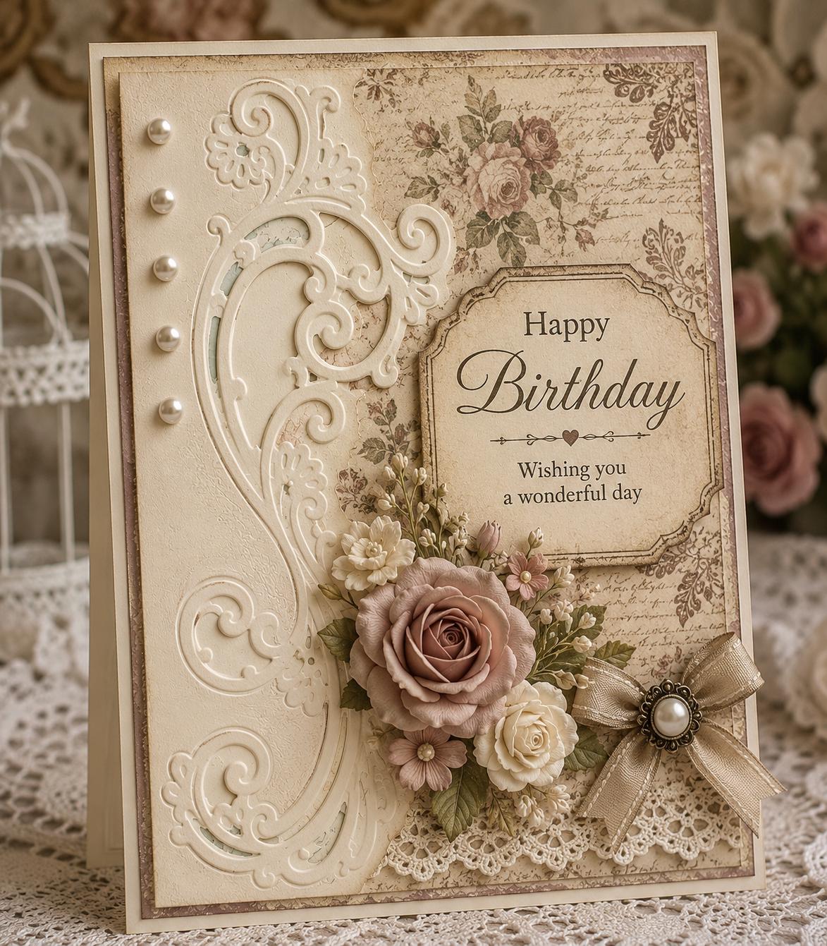 Floral Edge Metal Die Cut | Scrapbooking Card Making