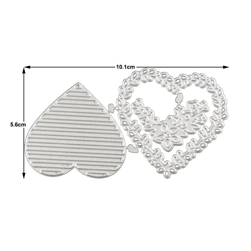 Heart Wreath Metal Cutting Die for Cards and Scrapbooks