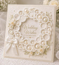 Bubble Circle Wreath Metal Cutting Die, Frame Stencil for Cards