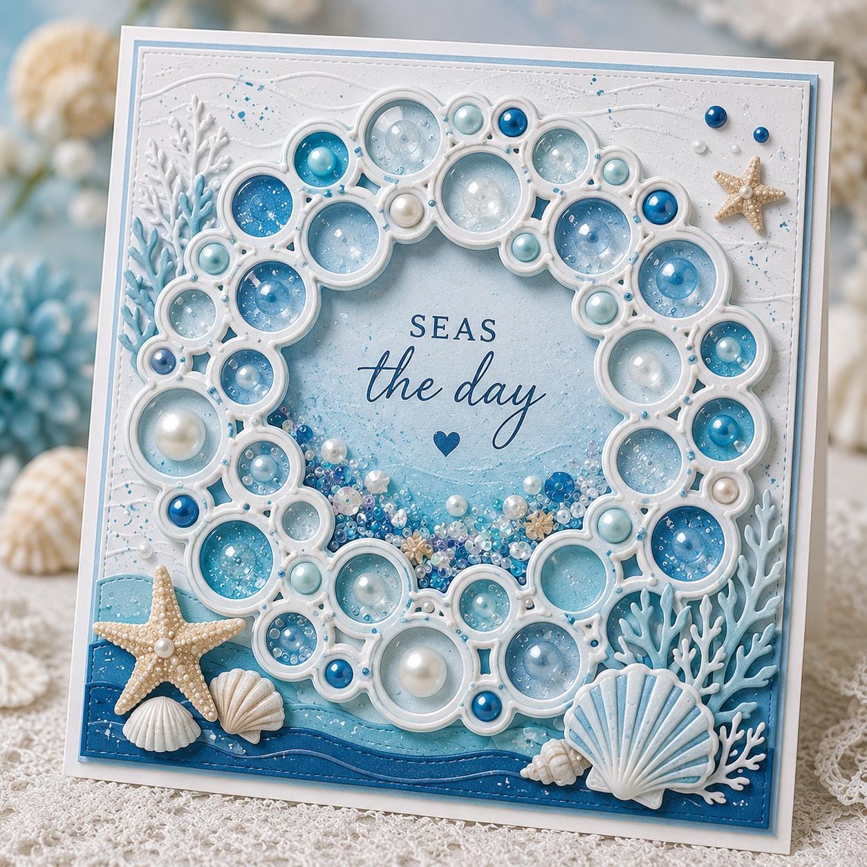 Bubble Circle Wreath Metal Cutting Die, Frame Stencil for Cards