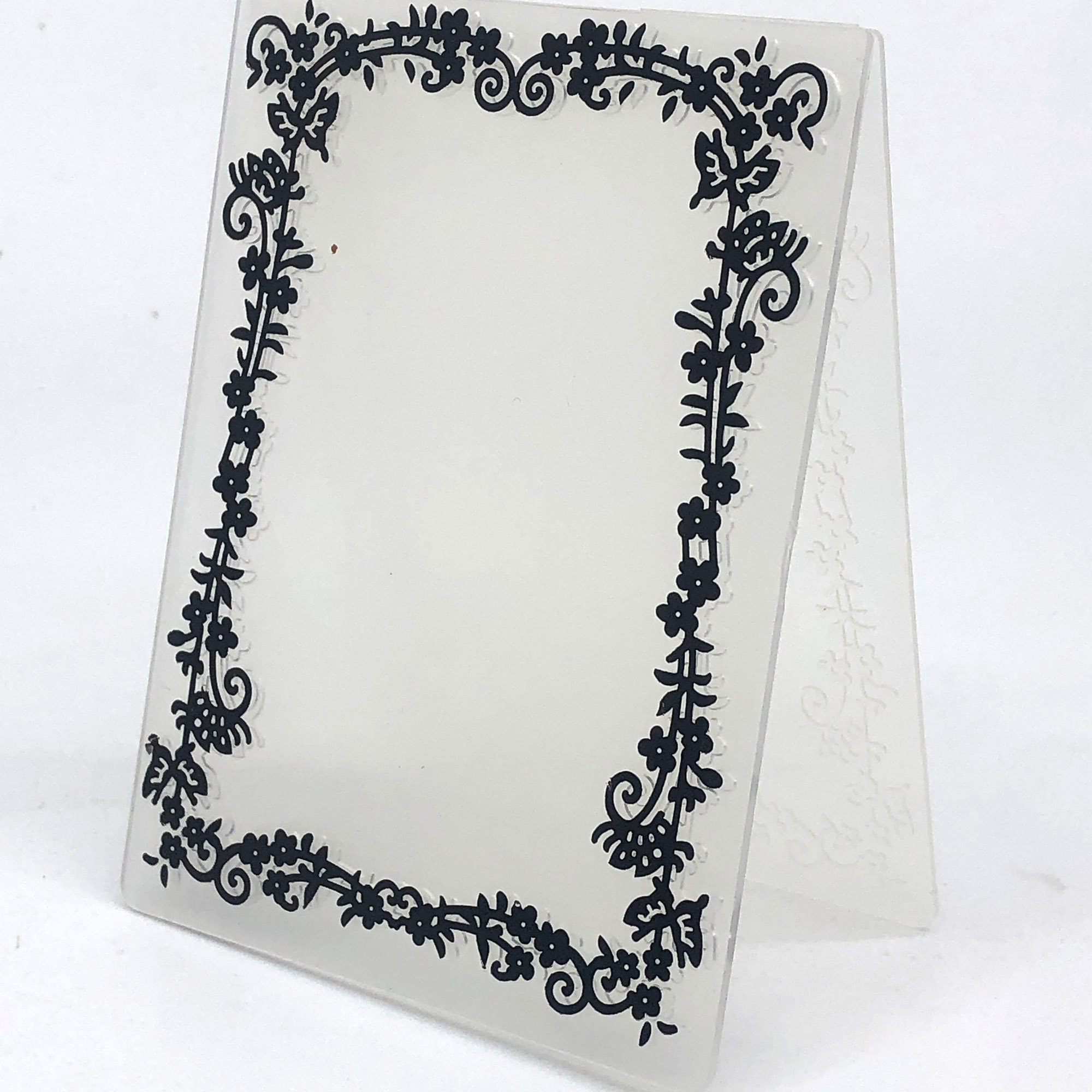 Flower Vine Embossing Folder 4x3 Inch for DIY Crafts and Card making