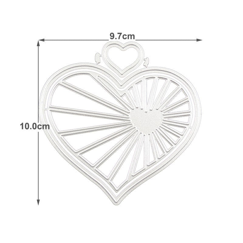 Heart Metal Die Cut, DIY Scrapbooking, Card Making