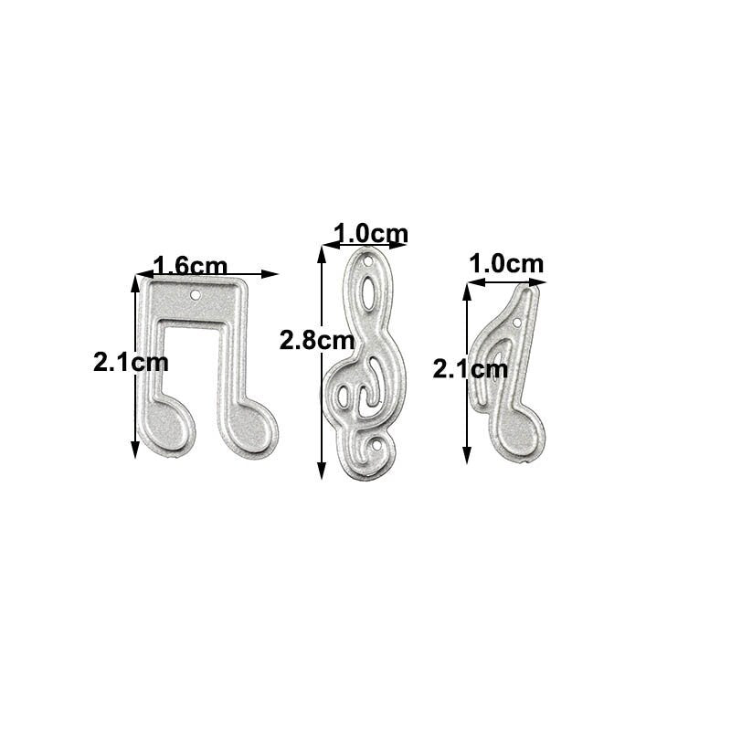 Music Note Metal Die Cut, DIY Scrapbooking, Card Making
