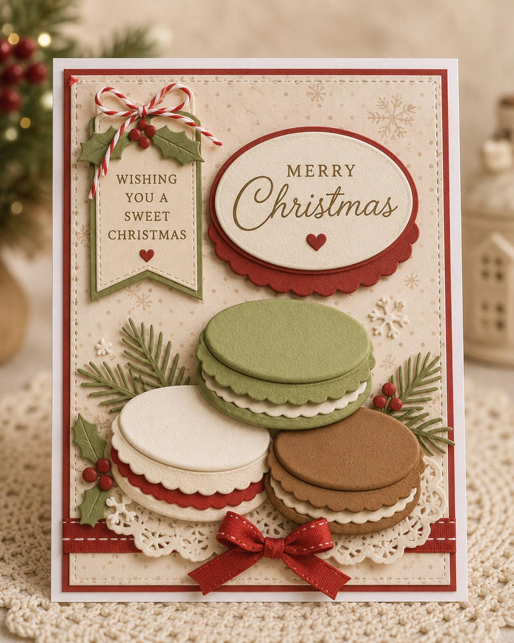 Macaron Metal Cutting Dies, Biscuit Stencils for Scrapbook Cards