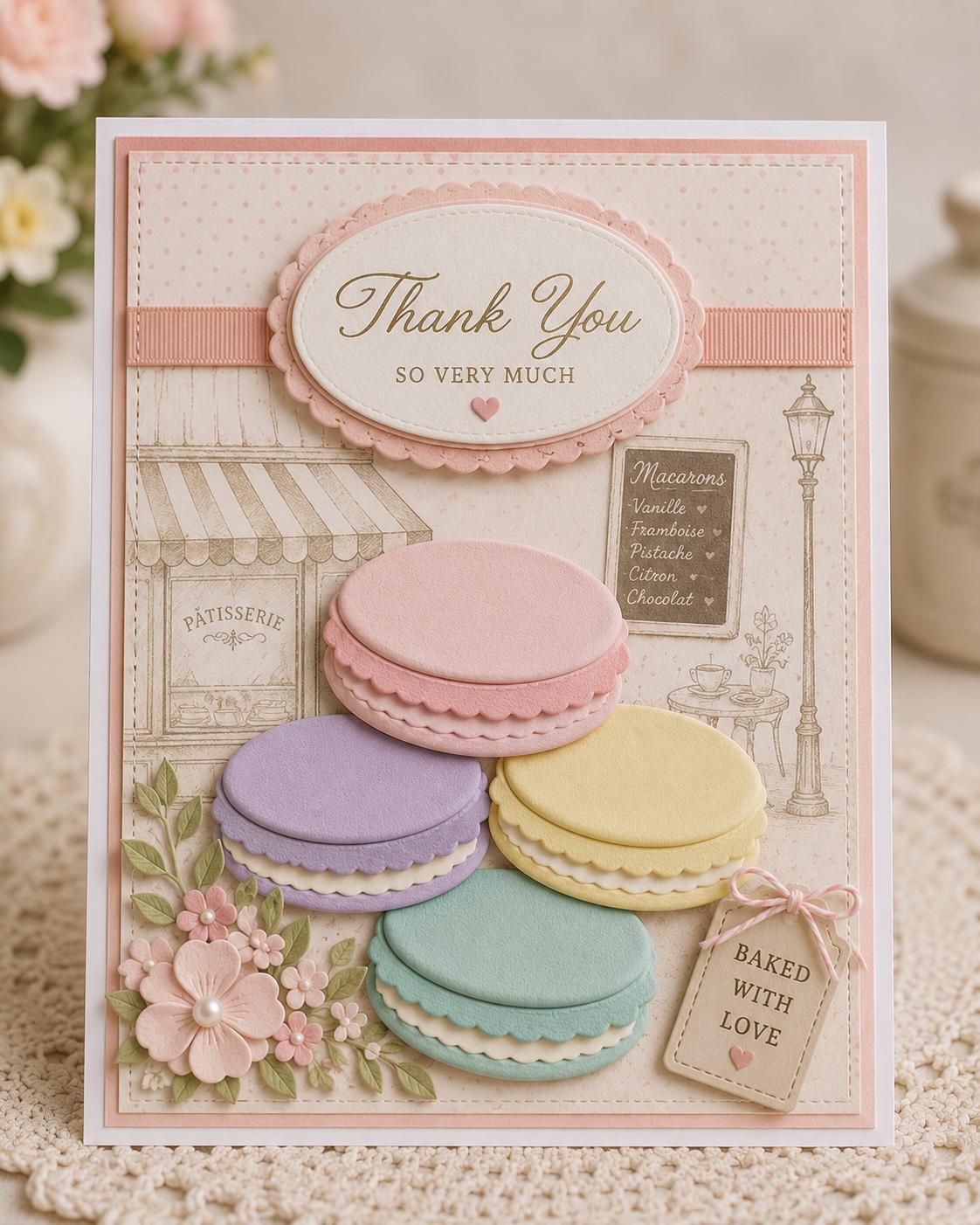 Macaron Metal Cutting Dies, Biscuit Stencils for Scrapbook Cards