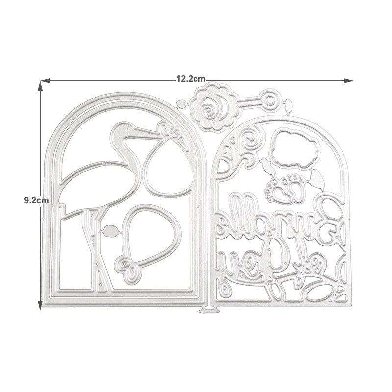 Baby Shower Metal Cutting Dies, 3D Card Stencils for Scrapbook Crafts