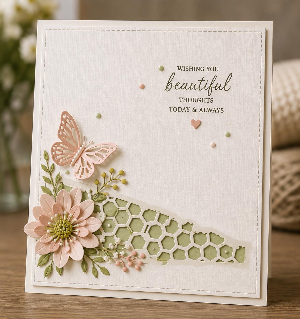 Hollow Out Metal Cutting Die, Decorative Stencil for Scrapbook Cards