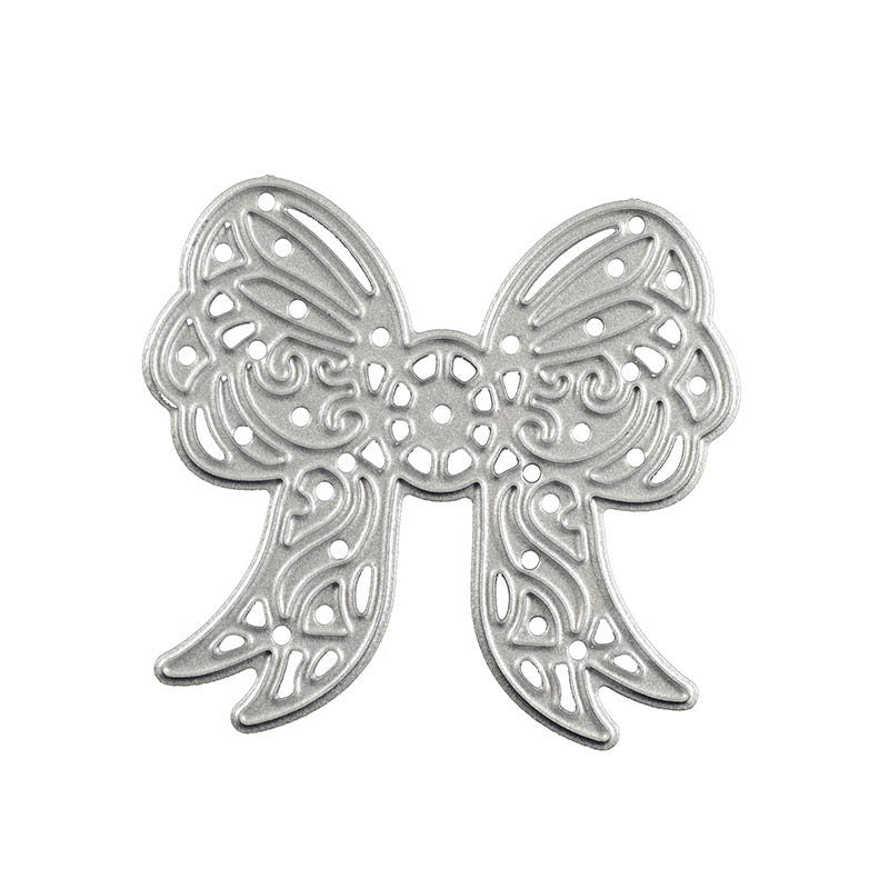 Bow Tie Metal Cutting Die, Ornate Stencil for Scrapbook Cards