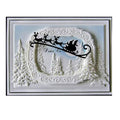 Santa and Reindeer Metal Cutting Die for Christmas Cards
