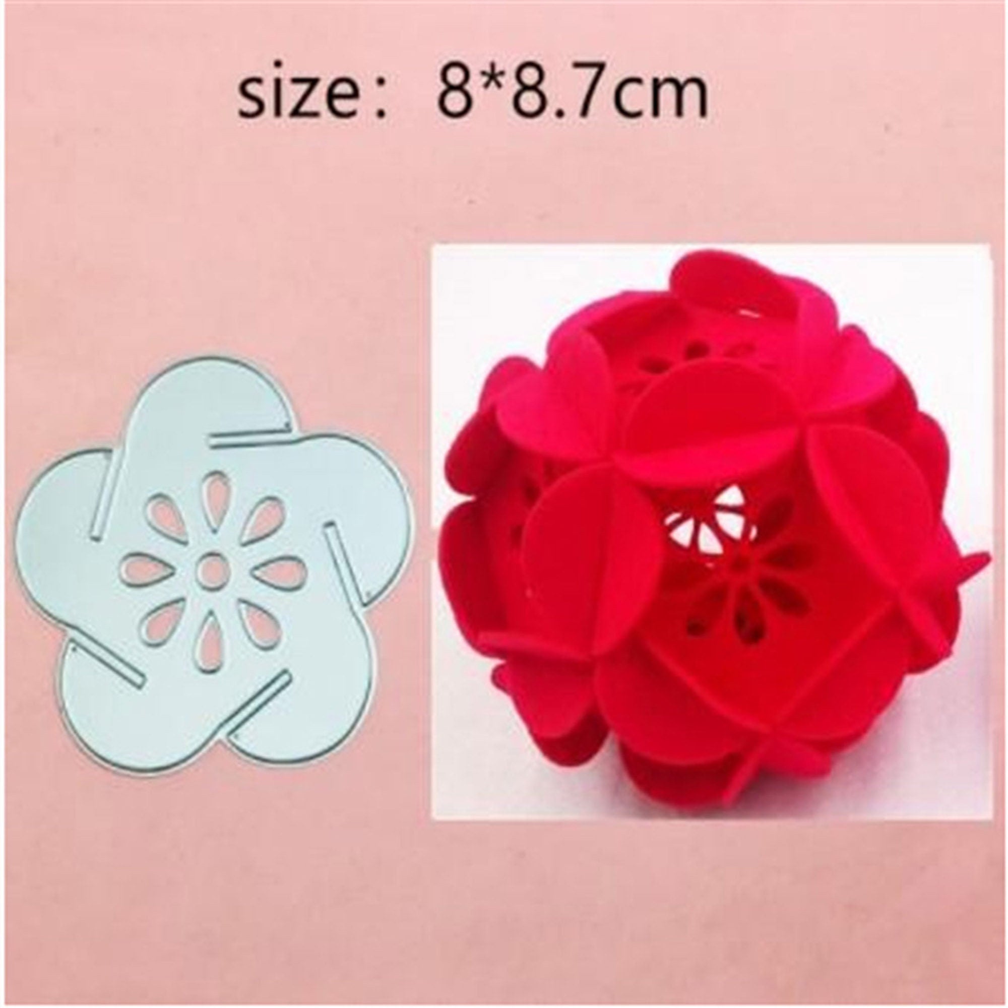 Flower Ball Metal Cutting Die for Cards and Scrapbooking