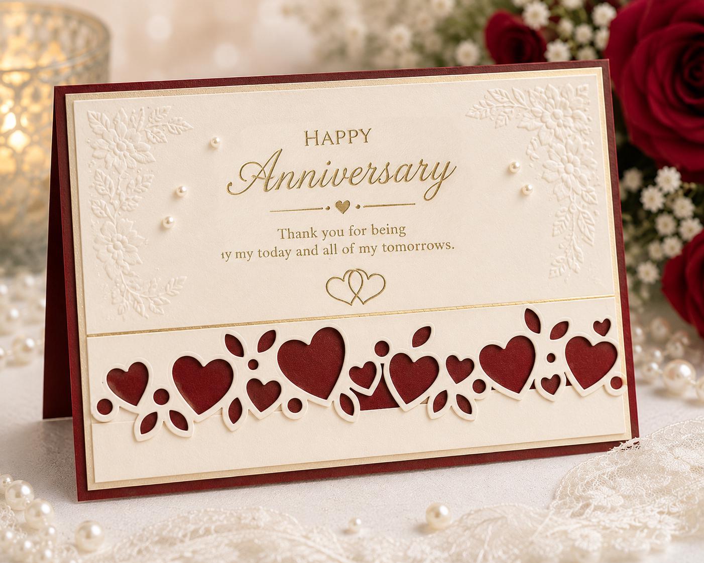 Heart Strip Metal Cutting Die, Love Border Stencil for Cards