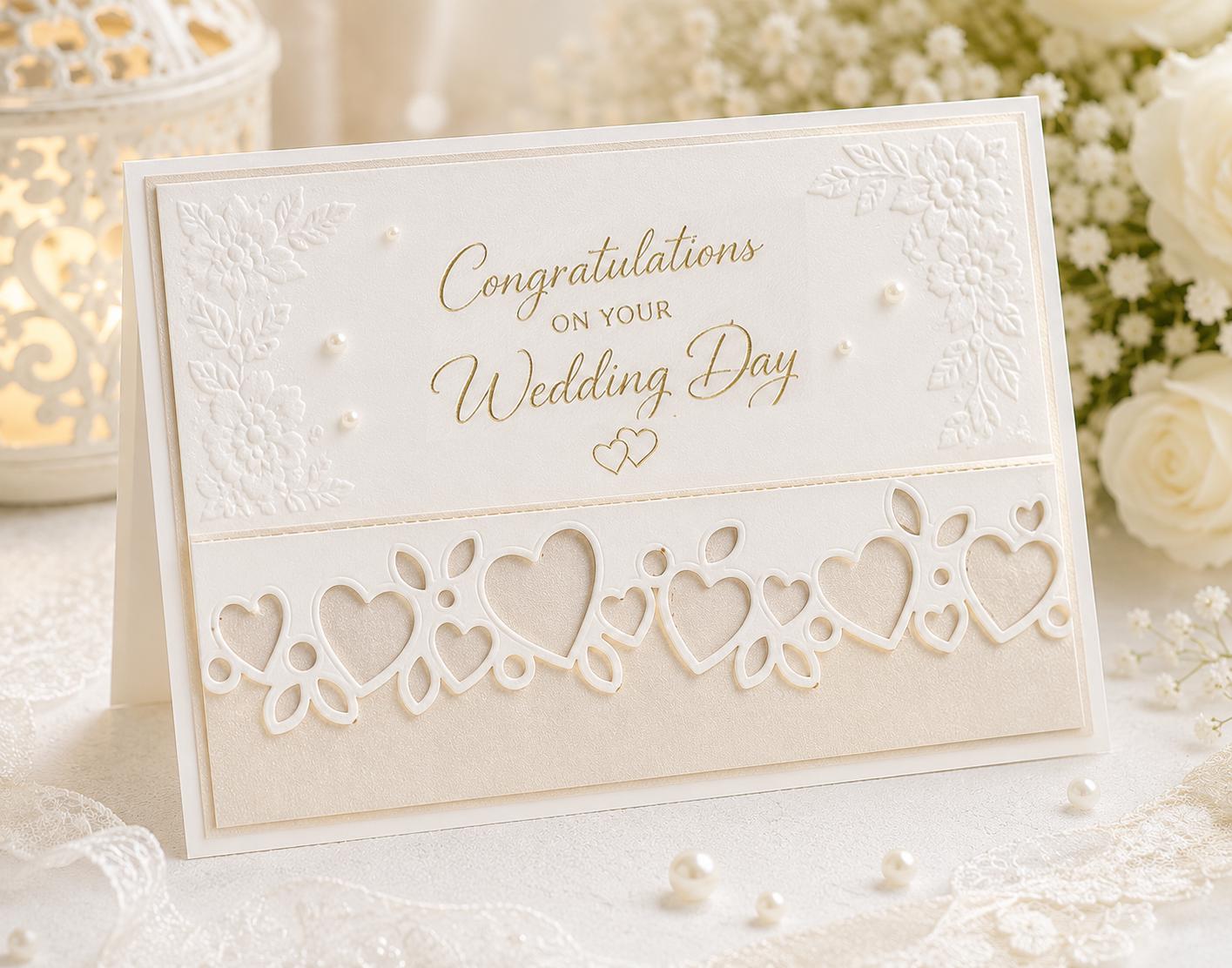 Heart Strip Metal Cutting Die, Love Border Stencil for Cards