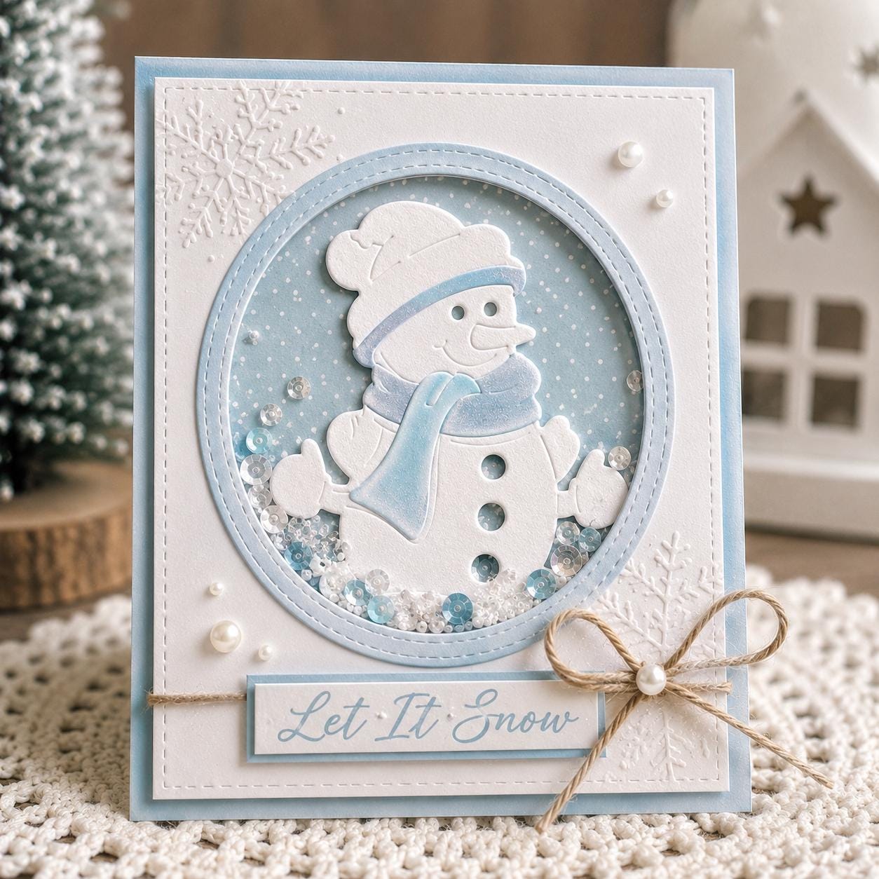 Snowman Metal Cutting Die, Christmas Stencil for Scrapbook Cards