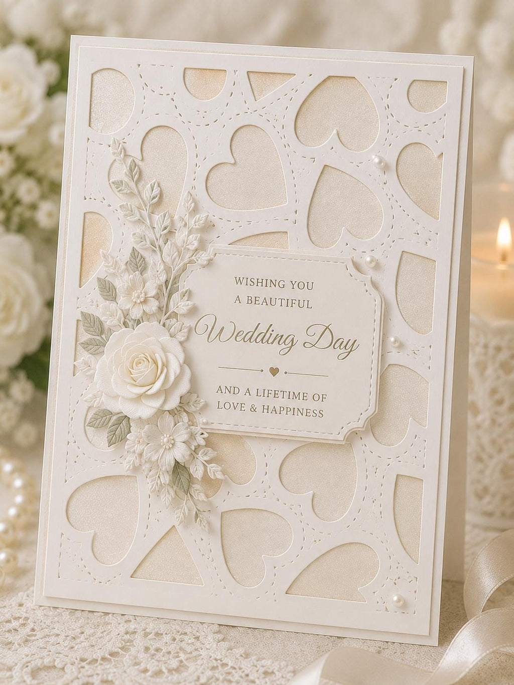 Layered Hearts Die Cut Set, Metal Embossing Template (3 Sheets)