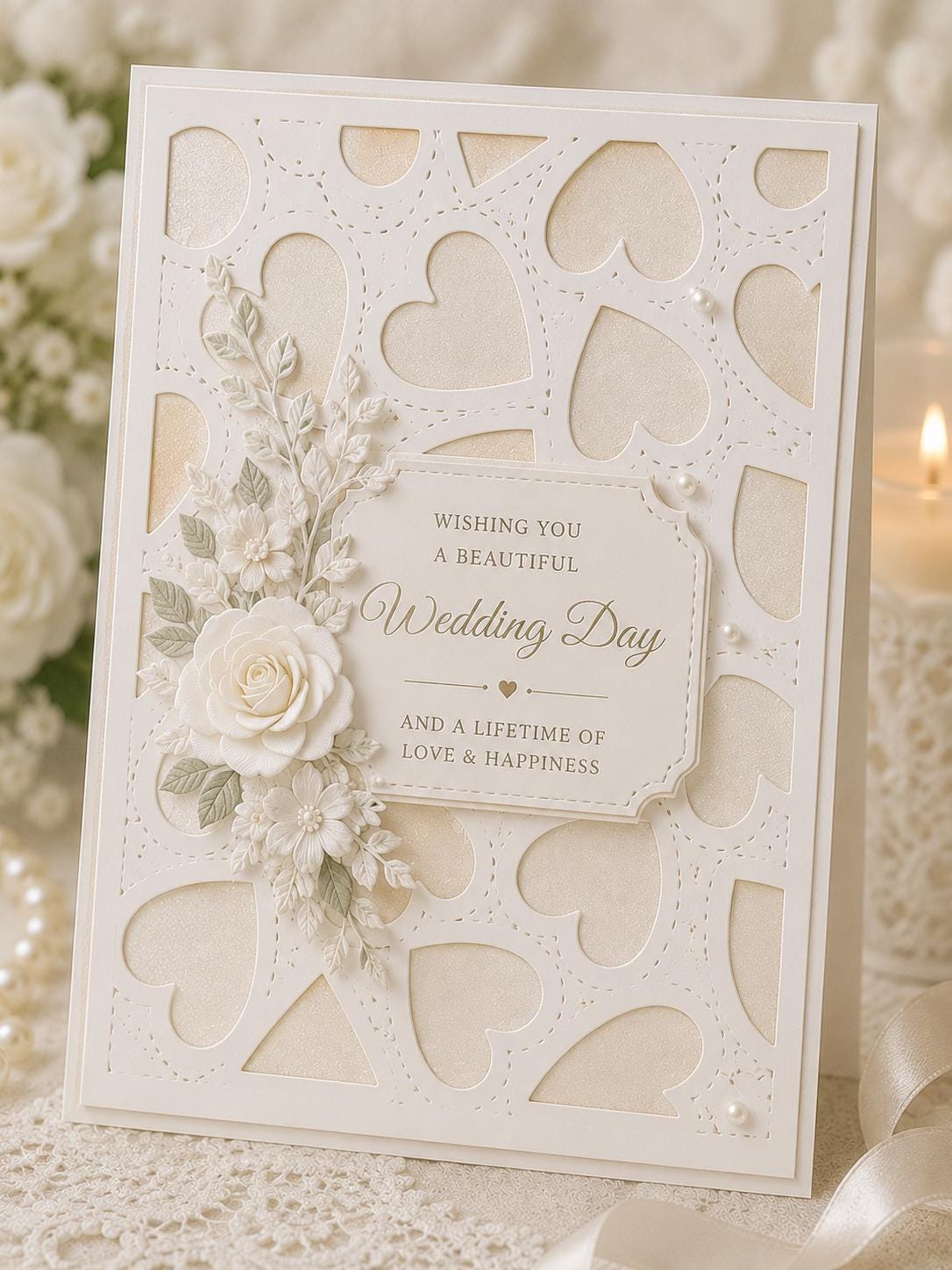 Layered Hearts Die Cut Set, Metal Embossing Template (3 Sheets)