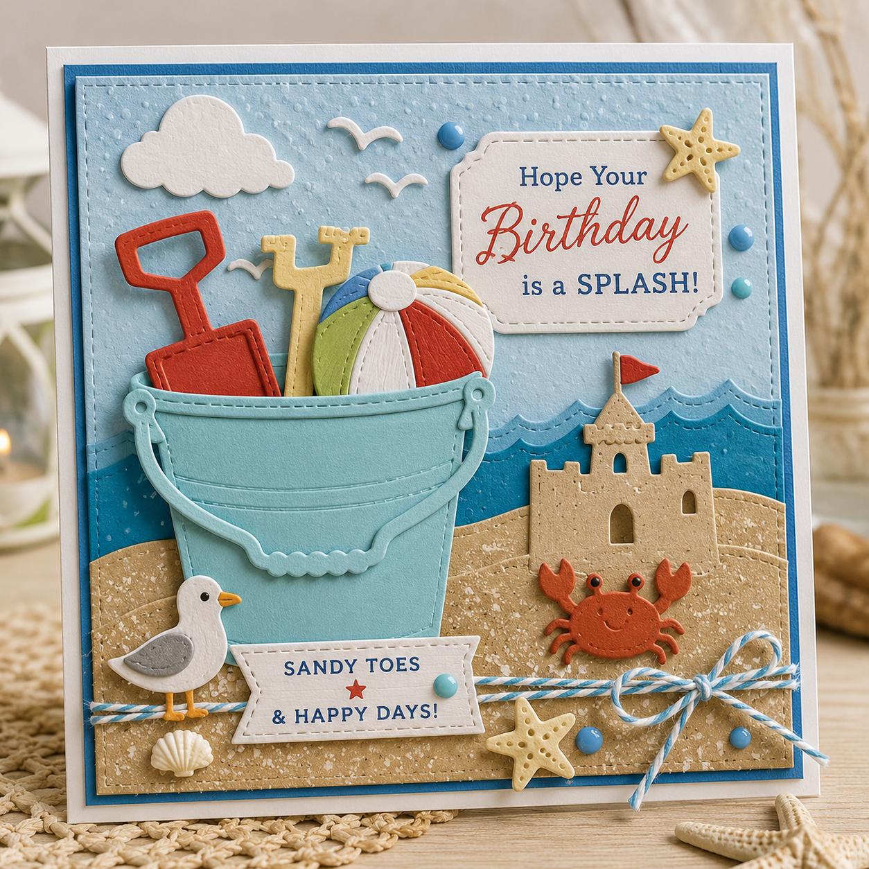 Bucket Metal Die Cut, DIY Scrapbooking Card Making
