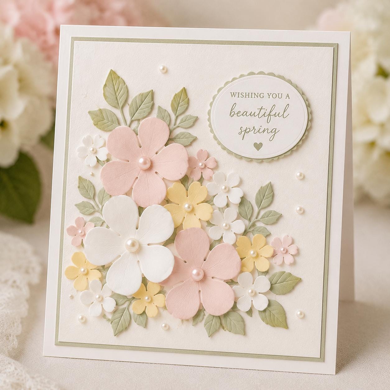 Flower & Leaf Metal Die Cut, Scrapbooking Stencil
