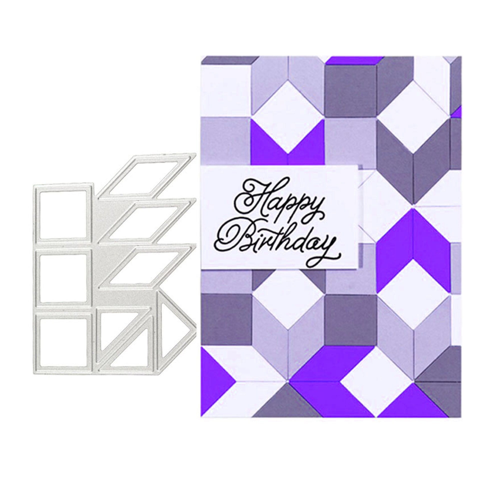 Geometric Frame Metal Cutting Die Set for Cards and Crafts