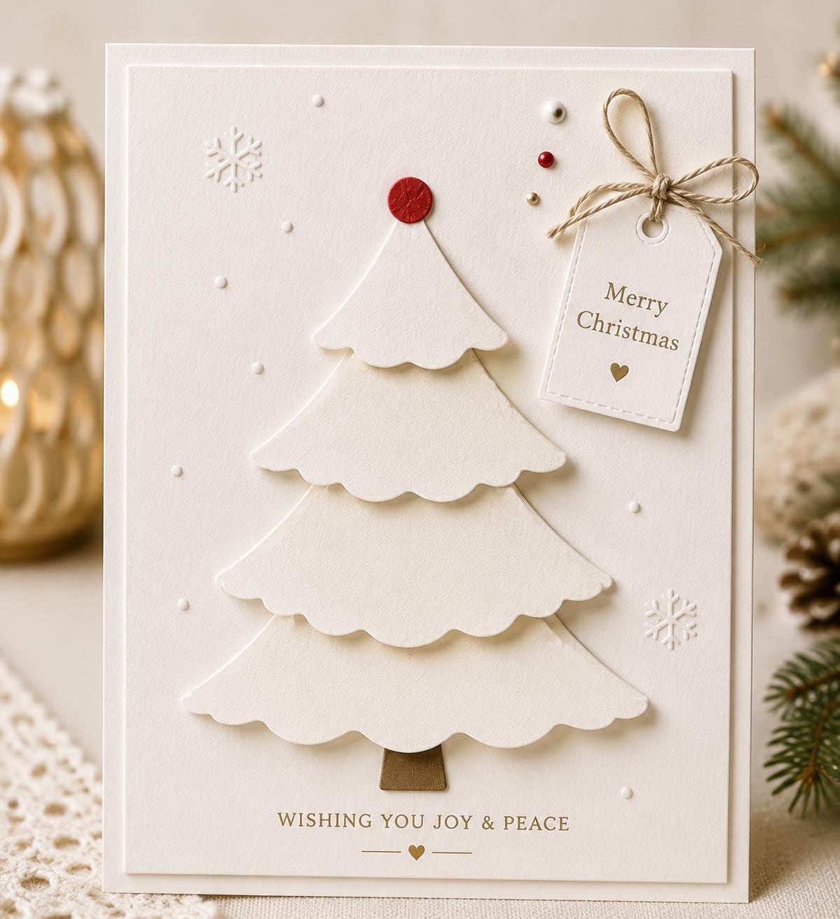 Christmas Tree Metal Cutting Die, Holiday Stencil for Scrapbook Cards