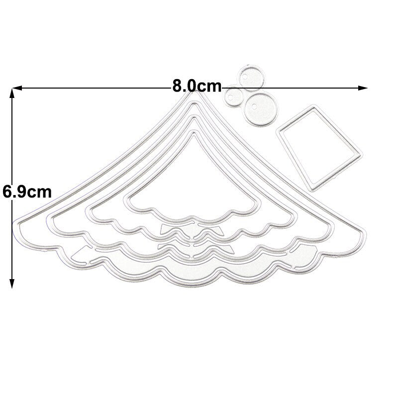 Christmas Tree Metal Cutting Die, Holiday Stencil for Scrapbook Cards