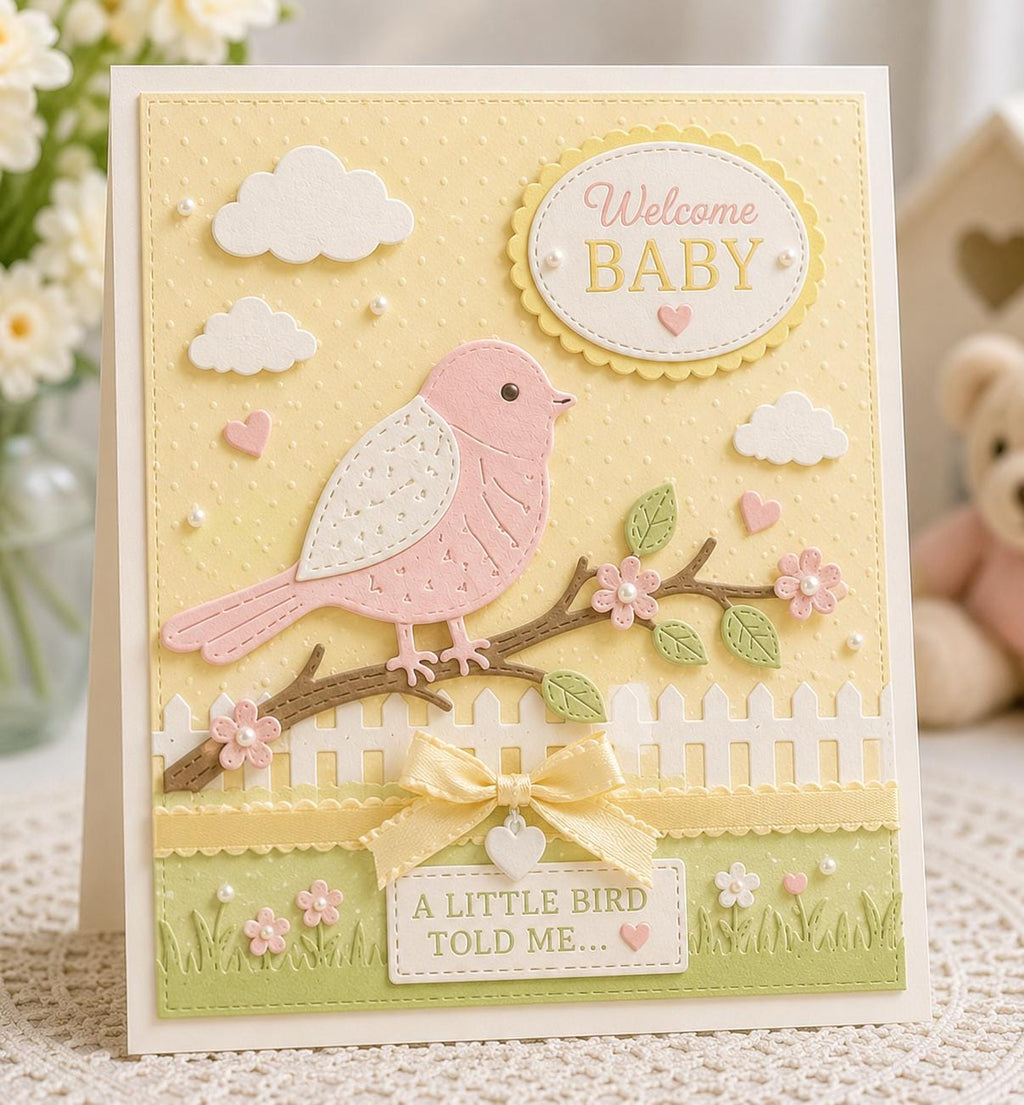 4 Birds Metal Die Cut, DIY Scrapbooking Stencil