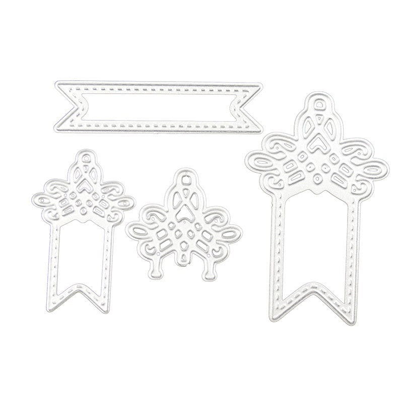 4 Bookmark Metal Cutting Dies for Cards and Crafts