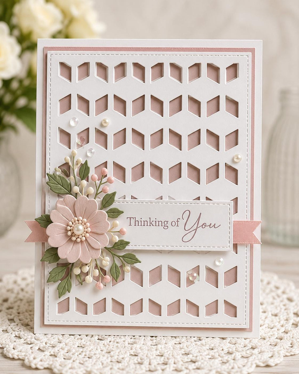 Geometric Background Metal Cutting Die for Scrapbook Cards