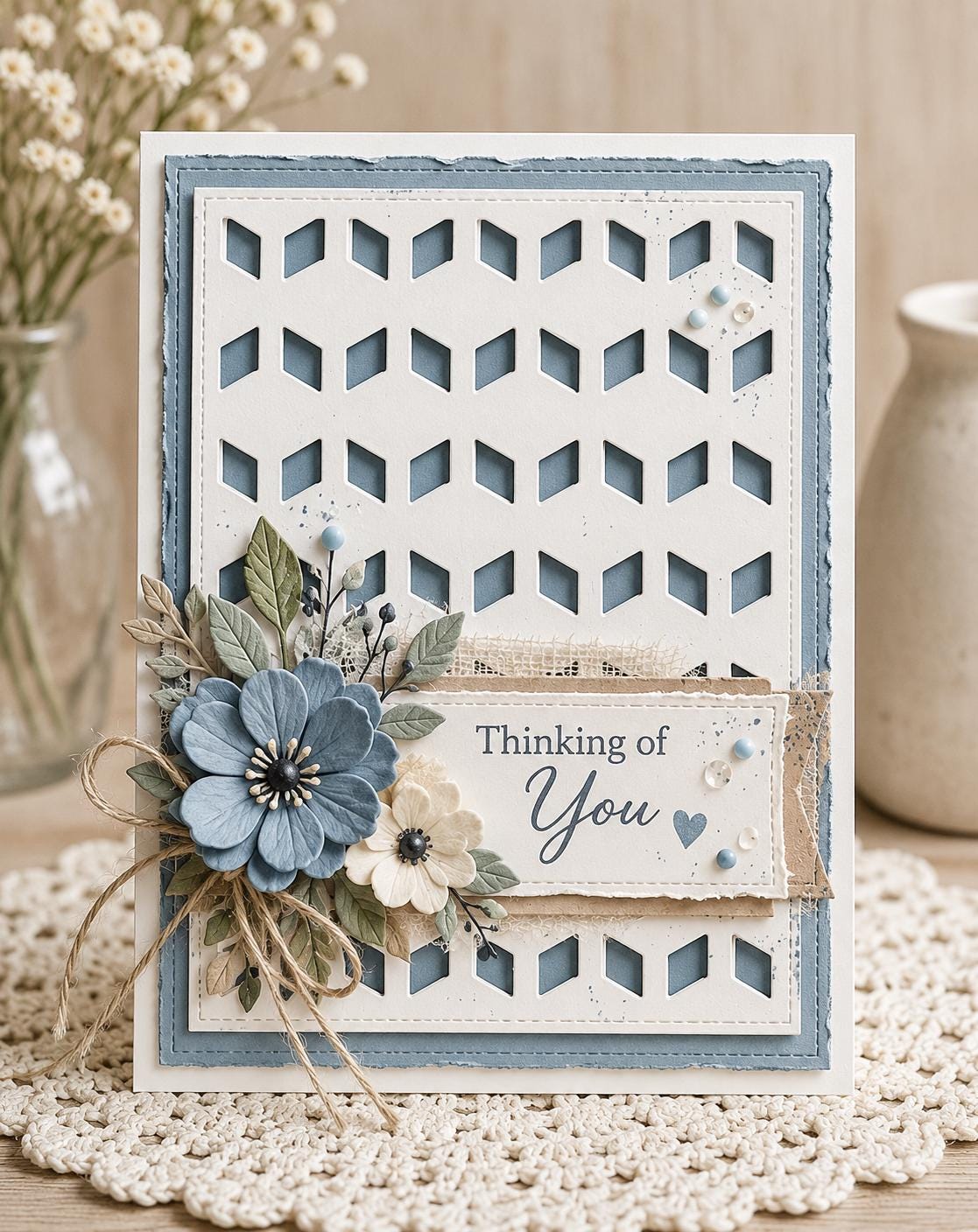 Geometric Background Metal Cutting Die for Scrapbook Cards
