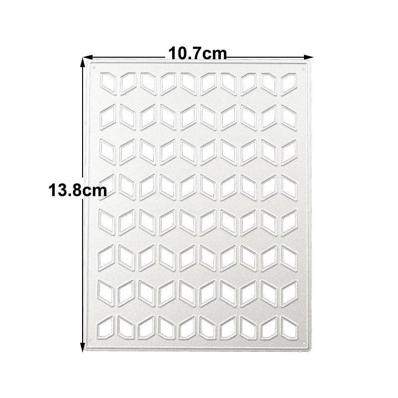 Geometric Background Metal Cutting Die for Scrapbook Cards
