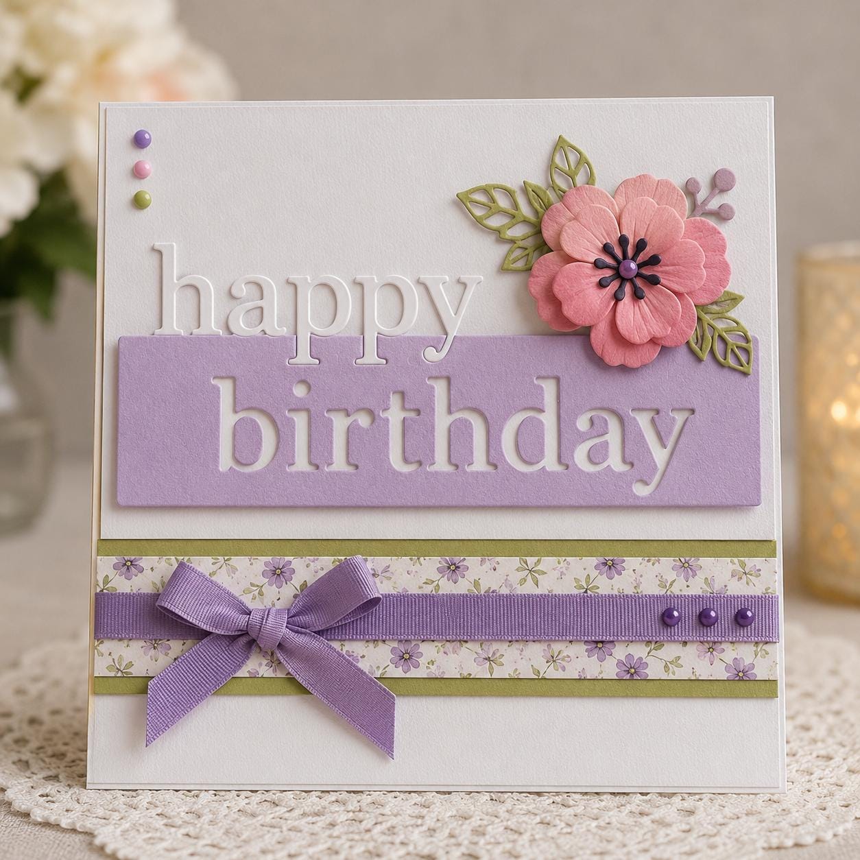 Happy Birthday Border Metal Cutting Die for Cards