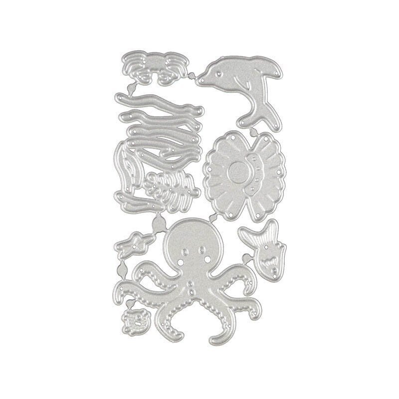 Sea Life Metal Cutting Die Set for Ocean Cards and Crafts